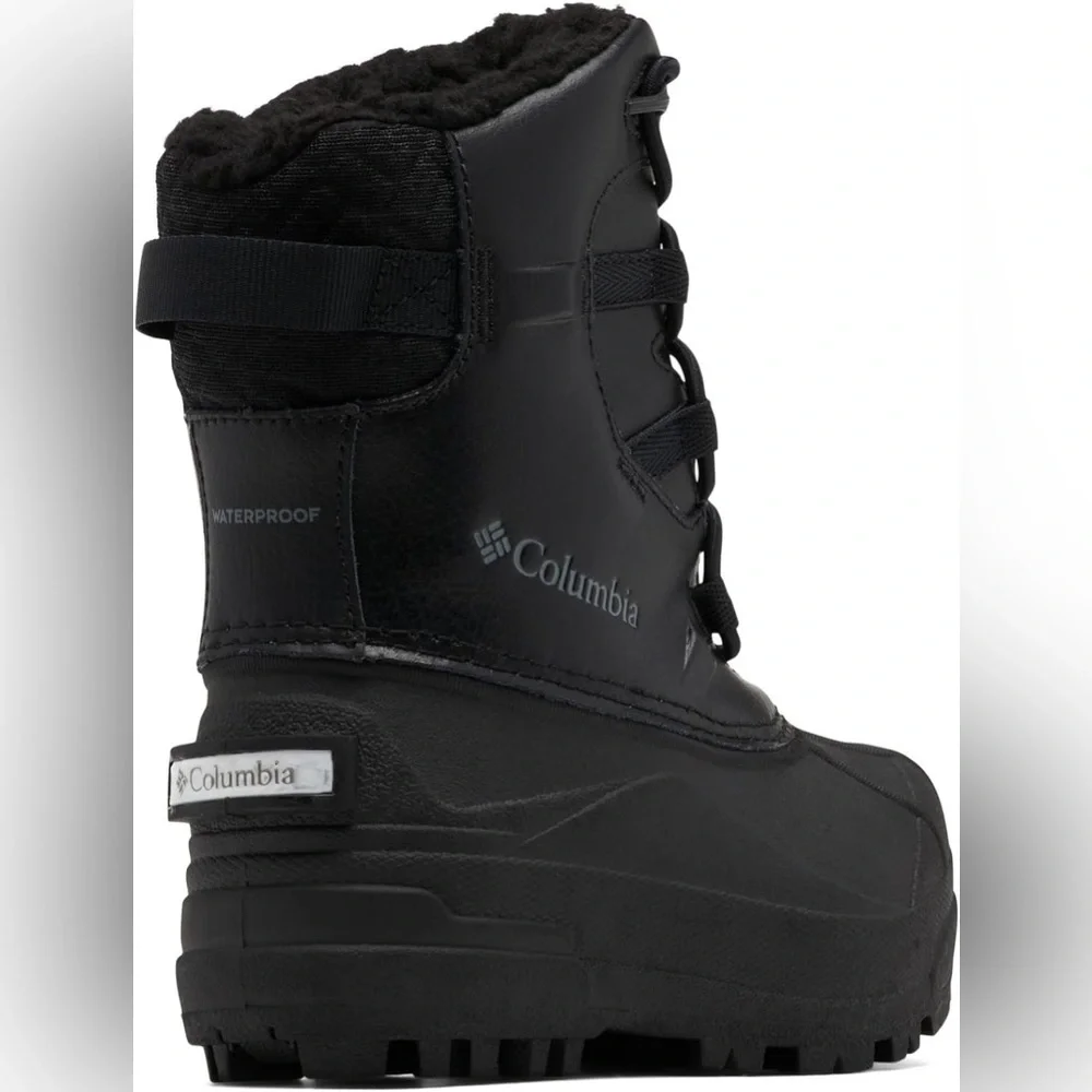 NWT Columbia Youth Bugaboot Celsius Insulated Waterproof Snow Boot, Blk/Graphite